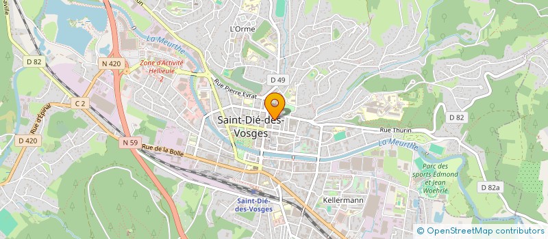 localisation de l'entreprise MONSIEUR SULEYMAN BAGCI  SAINT-DIE-DES-VOSGES