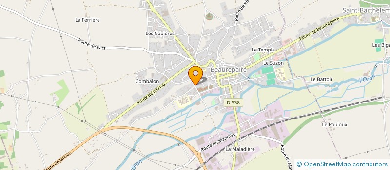 localisation de l'entreprise MONSIEUR SULEYMAN BALCI à BEAUREPAIRE