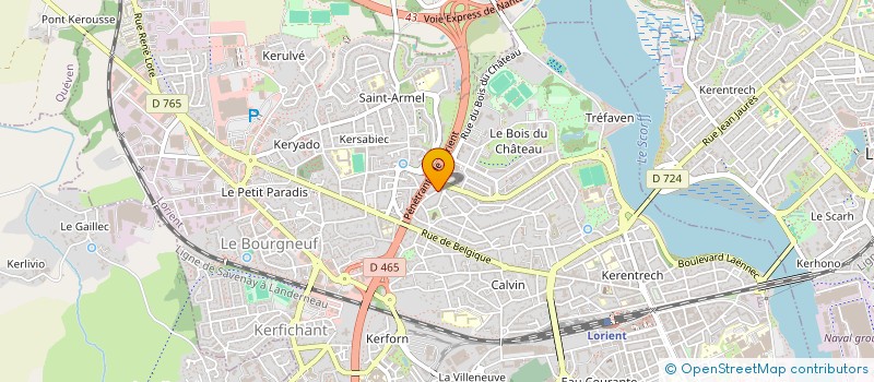 localisation de l'entreprise MONSIEUR SULIAC TIBERGHIEN  LORIENT