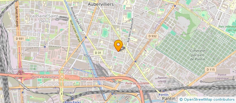 localisation de l'entreprise MONSIEUR SULIMAN HABIB ZAI  AUBERVILLIERS