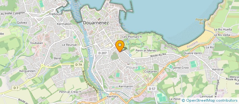 localisation de l'entreprise MONSIEUR SULIO DELPEYROUX  DOUARNENEZ