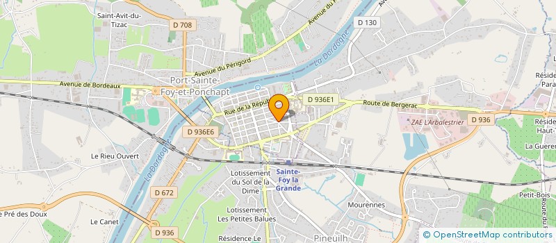 localisation de l'entreprise MONSIEUR SULIVAN COMPADRE  SAINTE-FOY-LA-GRANDE