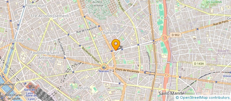 localisation de l'entreprise MONSIEUR SULJAN METUSHI  PARIS