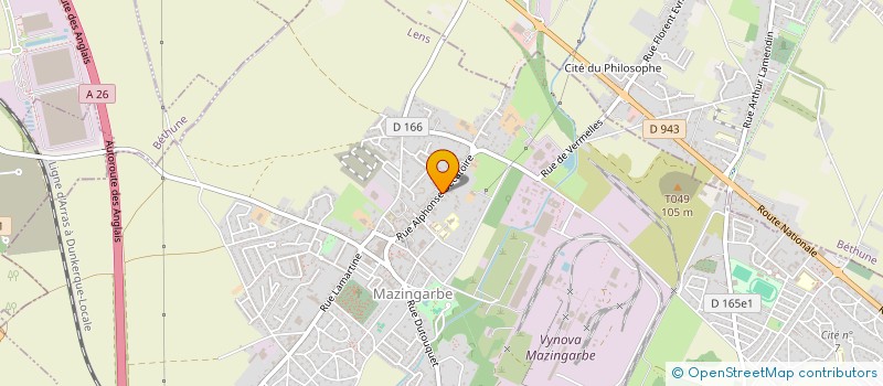 localisation de l'entreprise MONSIEUR SULLIVAN COCQ  MAZINGARBE