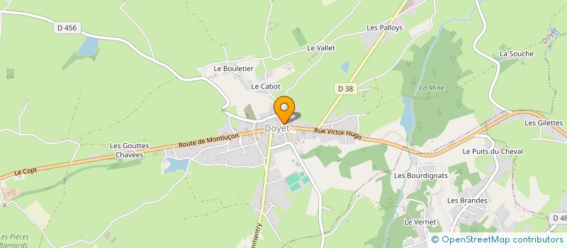 localisation de l'entreprise MONSIEUR SULLIVAN DAMIENS  DOYET