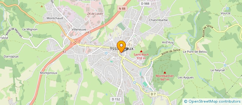 localisation de l'entreprise MONSIEUR SULLIVAN FAURE  YSSINGEAUX