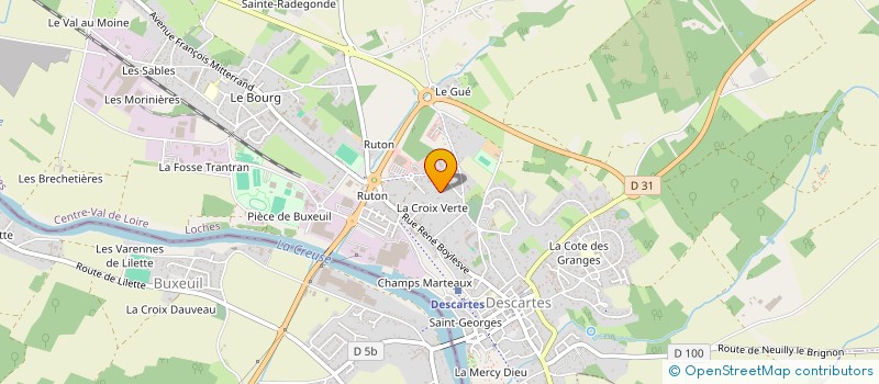 localisation de l'entreprise MONSIEUR SULLIVAN GALLAIS à DESCARTES