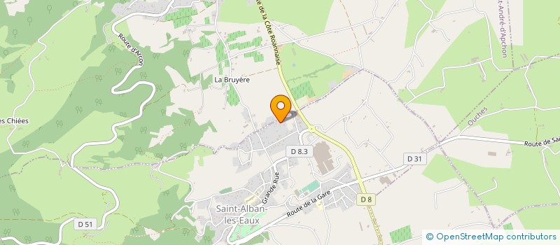 localisation de l'entreprise MONSIEUR SULLIVAN MARCONNET à SAINT-ALBAN-LES-EAUX
