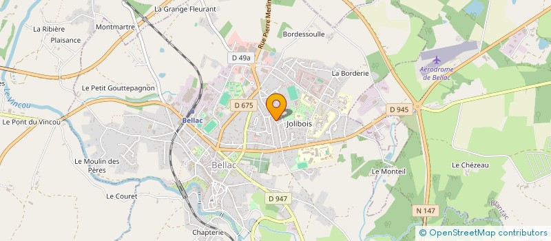 localisation de l'entreprise MONSIEUR SULLIVAN RAMALHO LAVADO  BELLAC