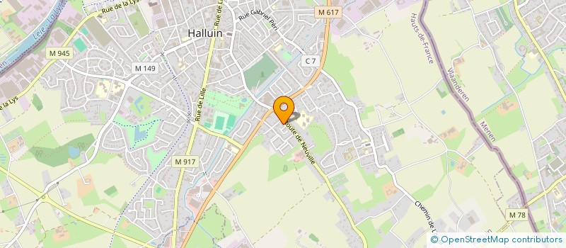 localisation de l'entreprise MONSIEUR SULLIVAN THELIER  HALLUIN