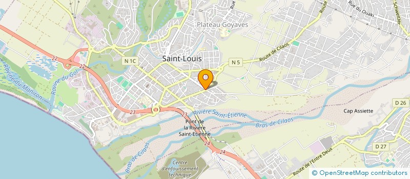 localisation de l'entreprise MONSIEUR SULLY JOANY à SAINT-LOUIS