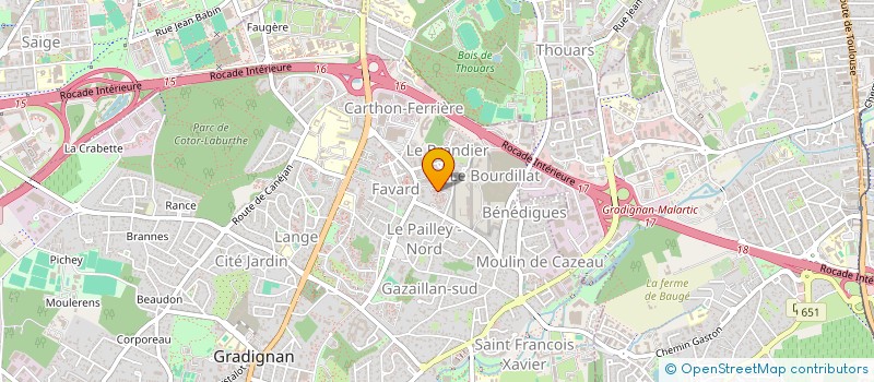 localisation de l'entreprise MONSIEUR SULLY ZAMORD  MERIGNAC