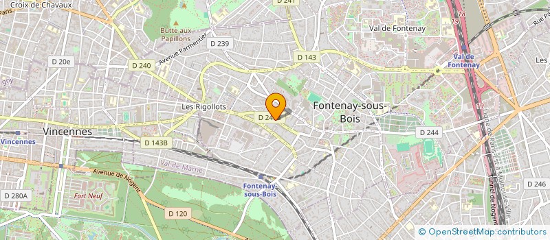 localisation de l'entreprise MONSIEUR SULLYVAN GROUSSE à FONTENAY SOUS BOIS