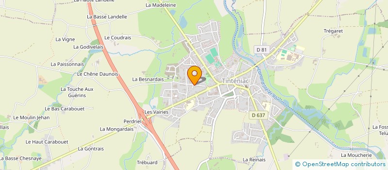 localisation de l'entreprise MONSIEUR SULLYVAN SAMBOR  TINTENIAC