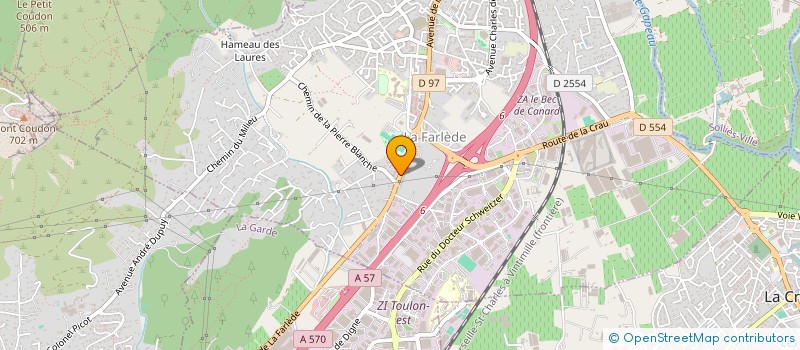 localisation de l'entreprise MONSIEUR SULYVAN BERENGUIER  SOLLIES-VILLE