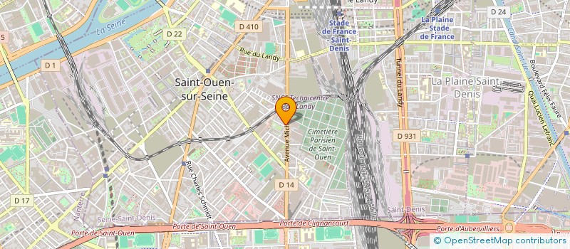 localisation de l'entreprise MONSIEUR SULYVAN GUYOT à SAINT-OUEN-SUR-SEINE