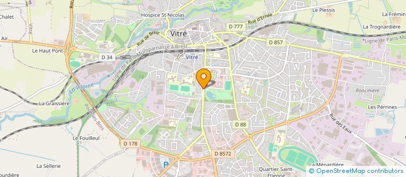 localisation de l'entreprise MONSIEUR SUMAN-ETIENNE DAHAL-COURCOUX  VITRE