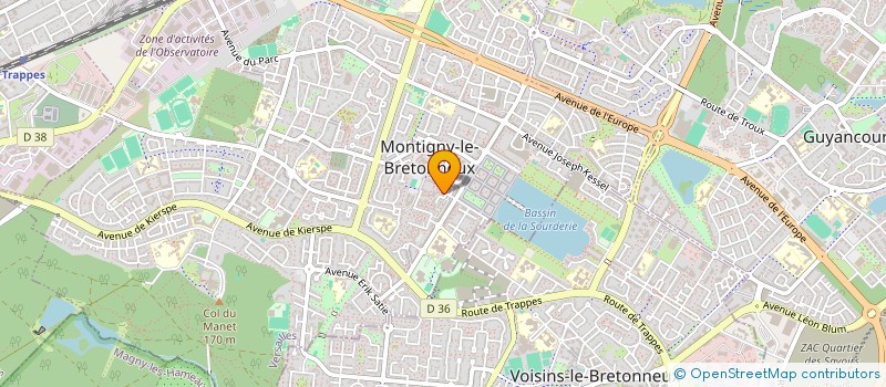 localisation de l'entreprise MONSIEUR SUNDAY YEHOUENOU à MONTIGNY-LE-BRETONNEUX
