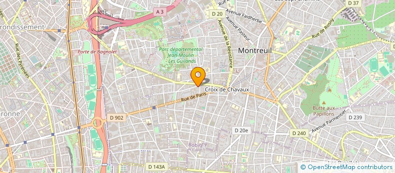 localisation de l'entreprise MONSIEUR SUNI AMIRI à MONTREUIL