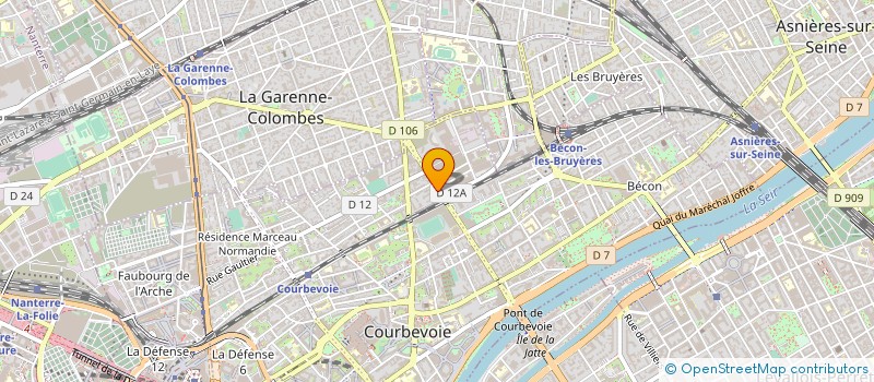 localisation de l'entreprise MONSIEUR SUNIL JAYALATHGE à COURBEVOIE