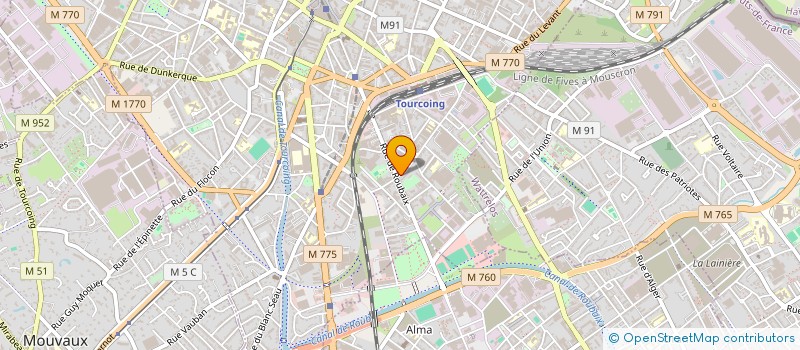 localisation de l'entreprise MONSIEUR SUNNIL NAWAZ  TOURCOING