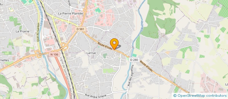 localisation de l'entreprise MONSIEUR SUNNY LAURENT  SAINT-HILAIRE-DE-BRETHMAS