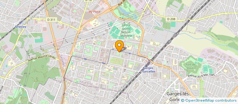 localisation de l'entreprise MONSIEUR SURESH ERRIBOYINA  SARCELLES