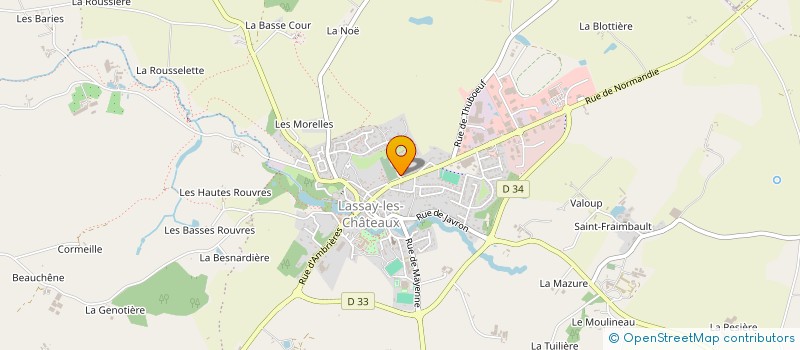 localisation de l'entreprise MONSIEUR SUZANNE BRETEAU à LASSAY-LES-CHATEAUX