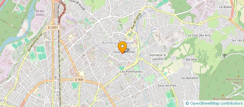 localisation de l'entreprise MONSIEUR SVEN BARTHELEMY à ANNECY