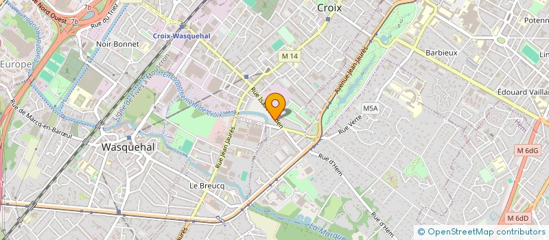 localisation de l'entreprise MONSIEUR SVEN CASTELAIN  CROIX