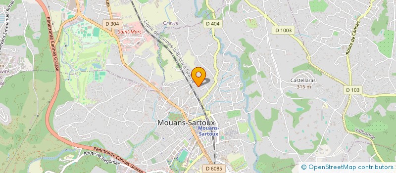 localisation de l'entreprise MONSIEUR SVEN GAUBERT  MOUANS-SARTOUX