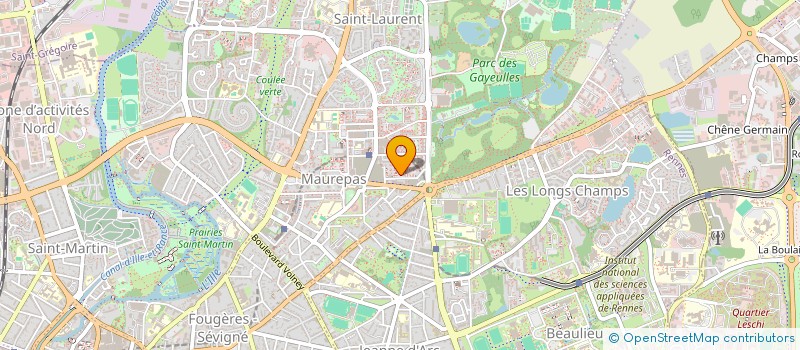 localisation de l'entreprise MONSIEUR SVEN LESUEUR  RENNES