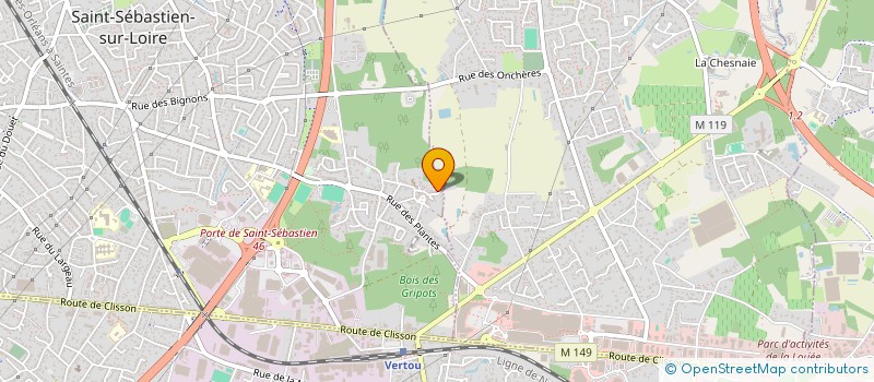 localisation de l'entreprise MONSIEUR SWAMY CHOPIN  SAINT-SEBASTIEN-SUR-LOIRE