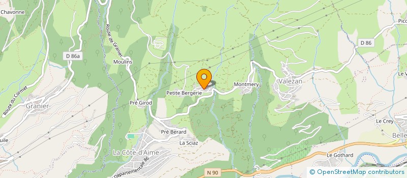 localisation de l'entreprise MONSIEUR SWAN BRUNET  LA PLAGNE TARENTAISE