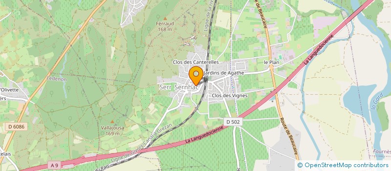 localisation de l'entreprise MONSIEUR SWANN DENIS  SERNHAC