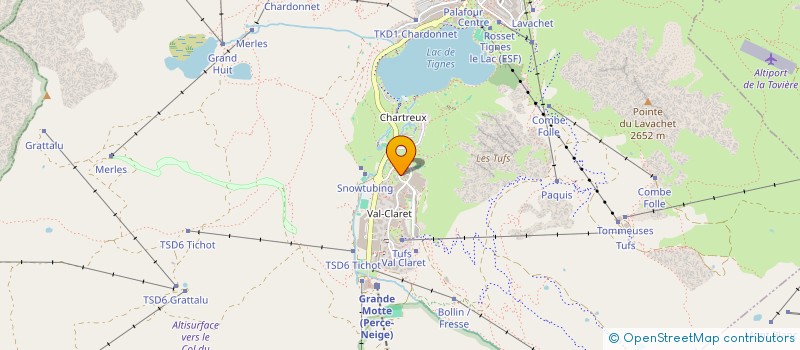 localisation de l'entreprise MONSIEUR SWANN LEVASSEUR  TIGNES