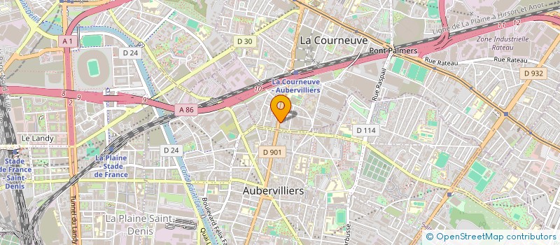 localisation de l'entreprise MONSIEUR SWAPAN MONDAL à LA COURNEUVE