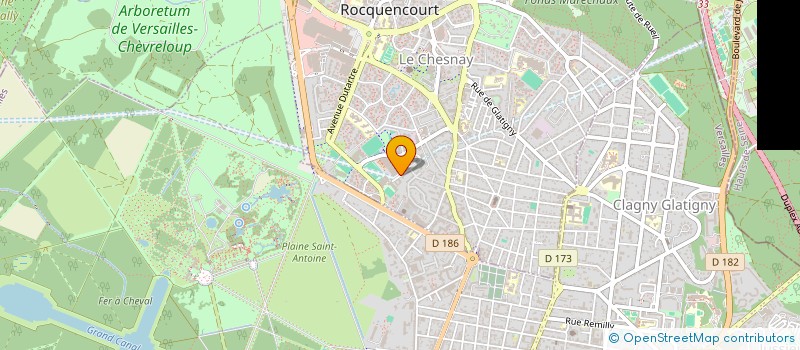 localisation de l'entreprise MONSIEUR SY HASSAN  LE CHESNAY-ROCQUENCOURT