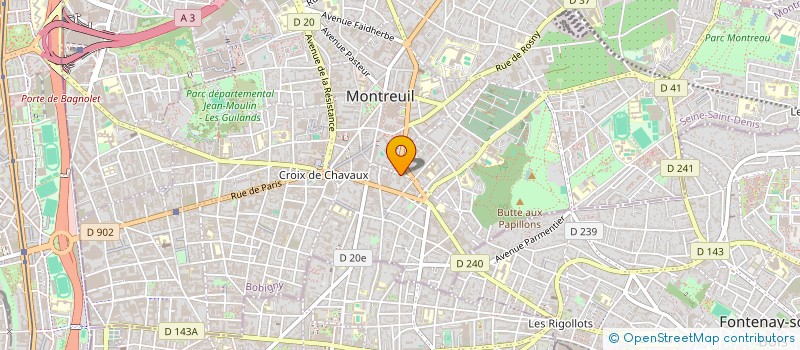 localisation de l'entreprise MONSIEUR SYDNEY SAMBIA à MONTREUIL