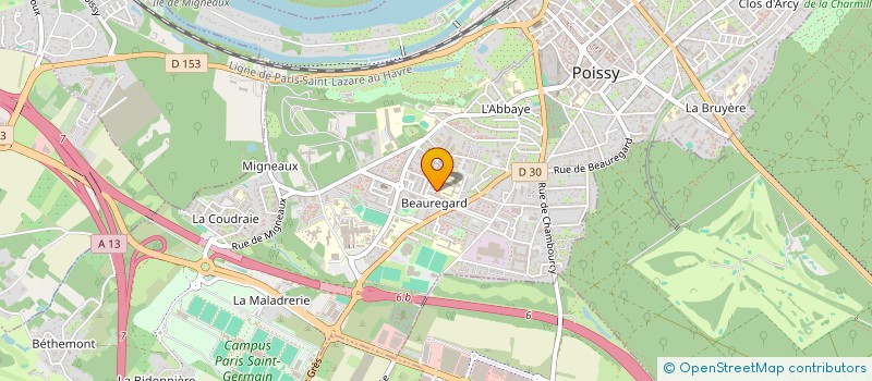 localisation de l'entreprise MONSIEUR SYED ASMAT ALI SHAH à POISSY