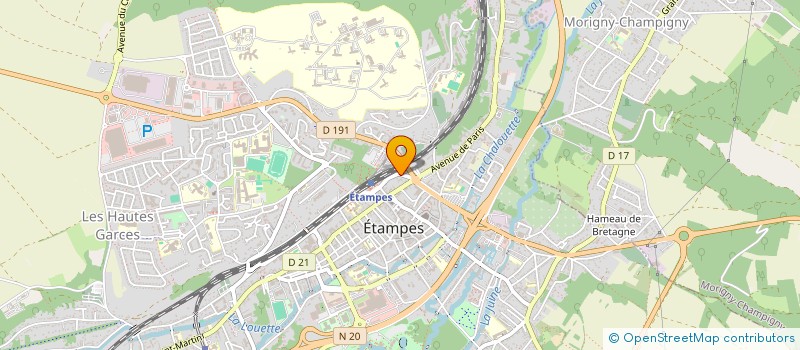 localisation de l'entreprise MONSIEUR SYLTON NKOUNKOU  ETAMPES