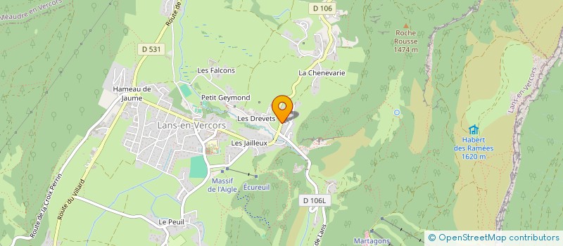 localisation de l'entreprise MONSIEUR SYLVAIM FRIER  LANS-EN-VERCORS