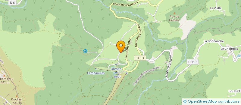 localisation de l'entreprise MONSIEUR SYLVAIN ABADA  CHALMAZEL-JEANSAGNIERE