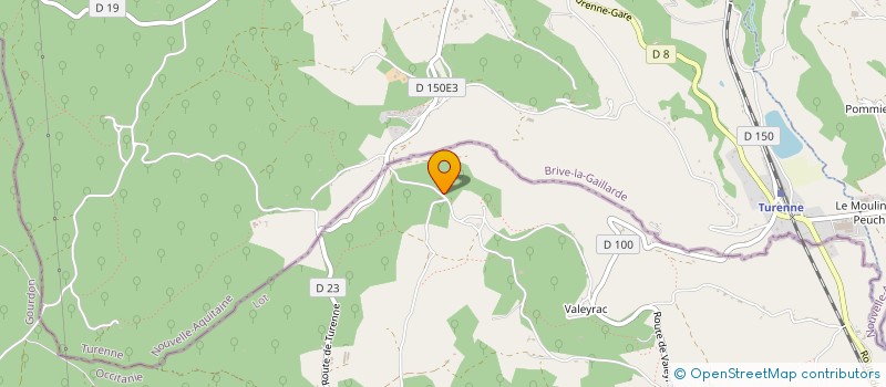 localisation de l'entreprise MONSIEUR SYLVAIN ALBERT  CRESSENSAC-SARRAZAC