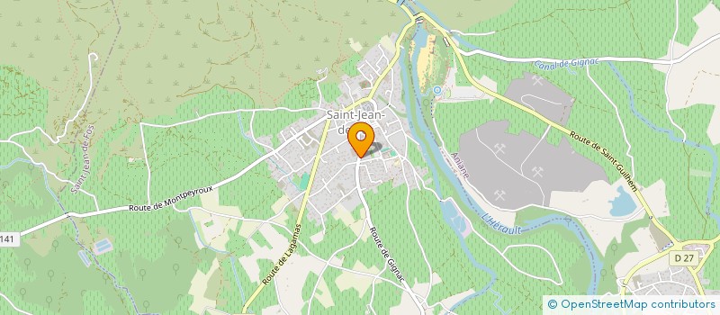 localisation de l'entreprise MONSIEUR SYLVAIN ALEMANY  SAINT-JEAN-DE-FOS