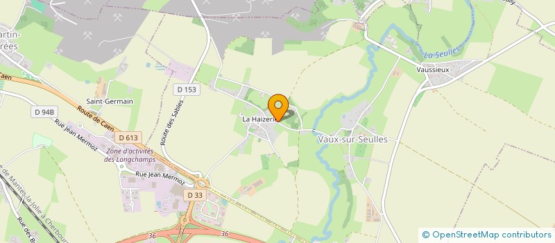 localisation de l'entreprise MONSIEUR SYLVAIN ANNE  VAUX-SUR-SEULLES