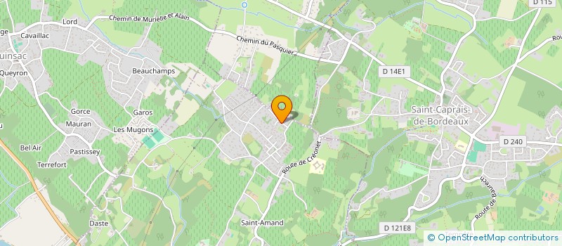 localisation de l'entreprise MONSIEUR SYLVAIN APCHE  CAMBES