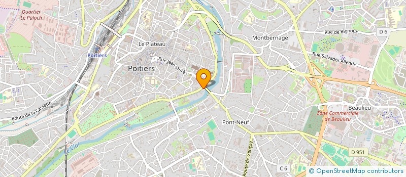 localisation de l'entreprise MONSIEUR SYLVAIN ARIES  POITIERS