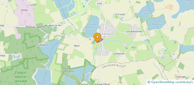 localisation de l'entreprise MONSIEUR SYLVAIN ARMAND  MONTHIEUX