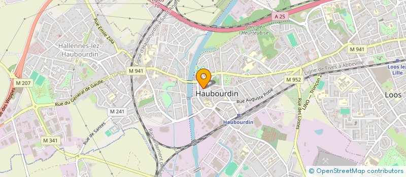 localisation de l'entreprise MONSIEUR SYLVAIN ASSOU ESSAMA  HAUBOURDIN